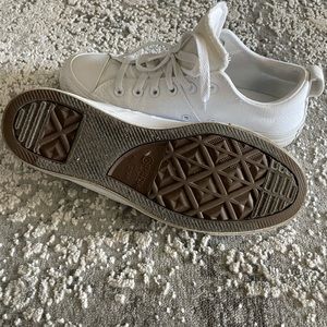 Converse all star in white fabric